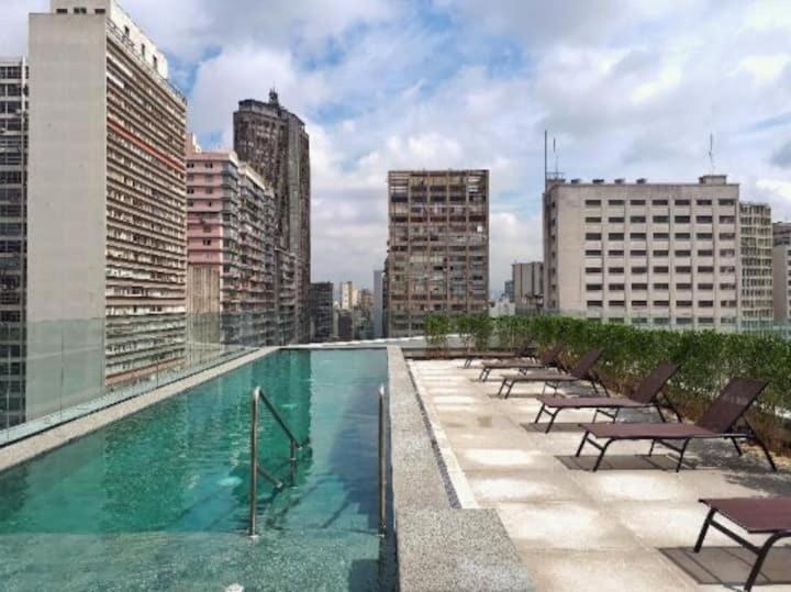 Studio Charmoso Com Terraco E Vista! Sao Paulo Exterior photo